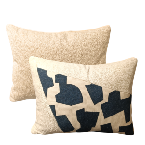 Coussin Modern Patch Bleu Nuit 50CM x 40CM