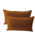 Coussin Velours Côtelé Caramel – Élégance & Confort - 5cx35 cm
