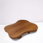 Table Basse Organique en Bois Massif – Design Biomorphique